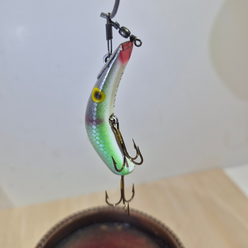 Vintage Kautzky Lazy Ike Fishing Lure KL-14 Shad Green‎ Scale with Original Box